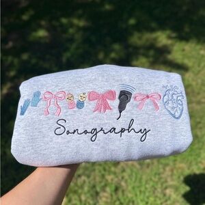 Gray Sonography Crewneck